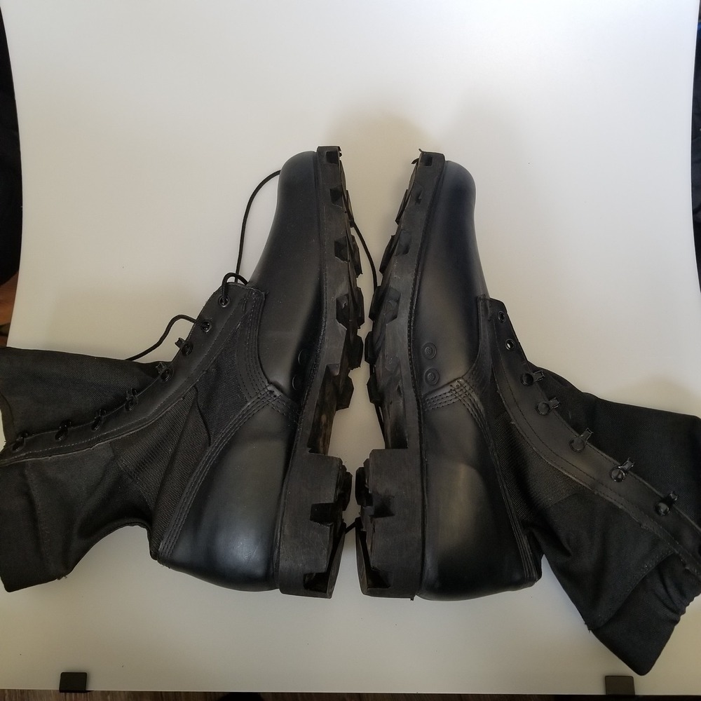 Ro-Search Boots Mens 14 Wide Black Military Combat Spike Protective Jungle - Picture 3 of 11